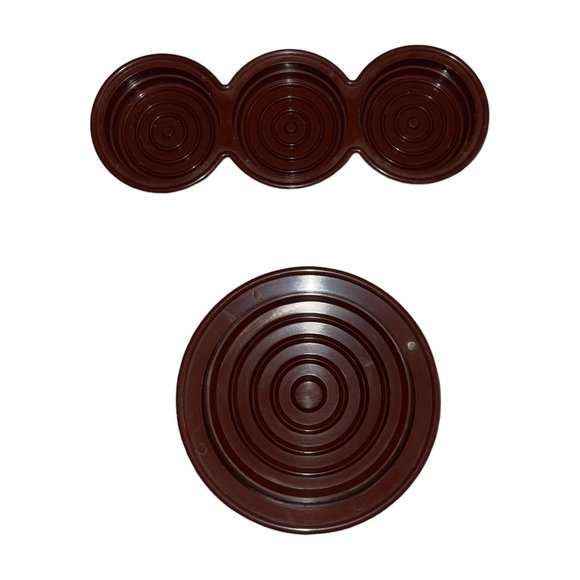 Charcoal Companion Triple Mini and Large Burger Press Slider 2005 2008 4 Piece - Picture 3 of 6